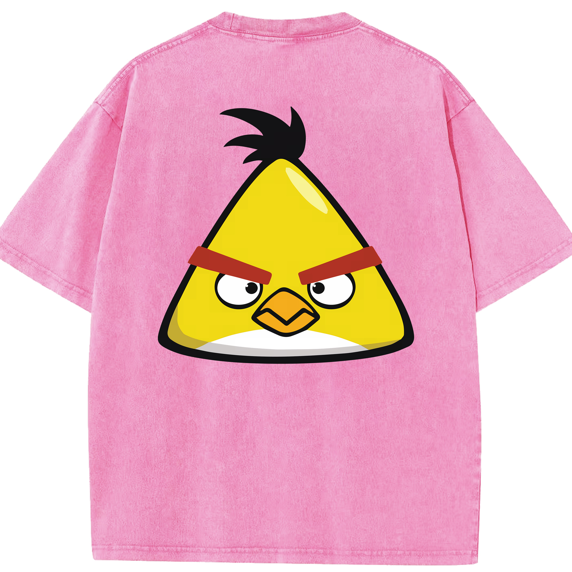 （画像用） Angry Birds アングリーバード 綿100% ヴィンテージ風 半袖Tシャツ（背面プリント）